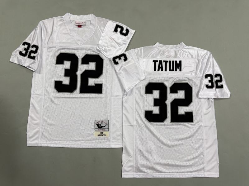 Men 2025 Nike Oakland Raiders #32 Allen white Throwback Limited NFL Jersey style 003